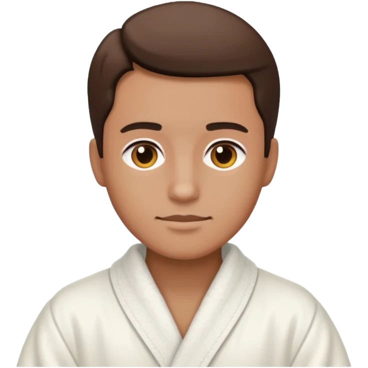 Me wearing a robe super relaxed and clean  emoji