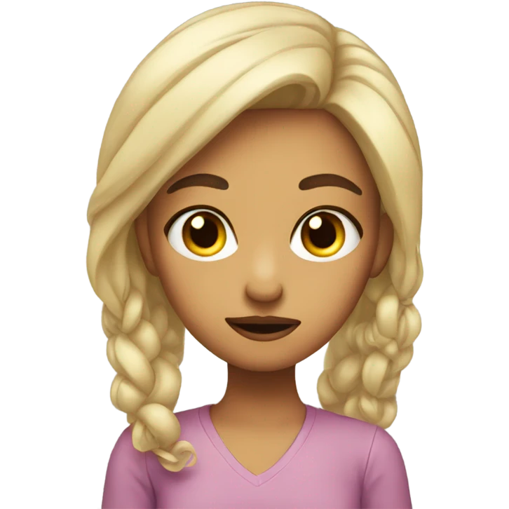 girl giving the side eye  emoji