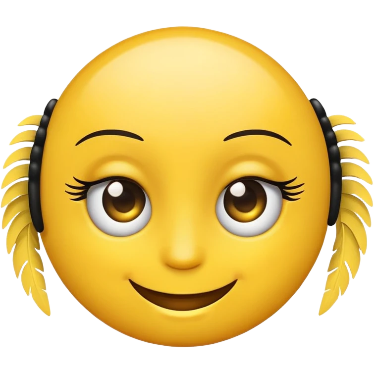 Emoji with lashes emoji