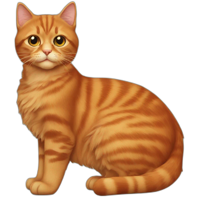 Scottish-red-cat emoji
