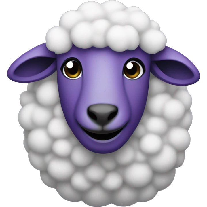 Purple sheep emoji