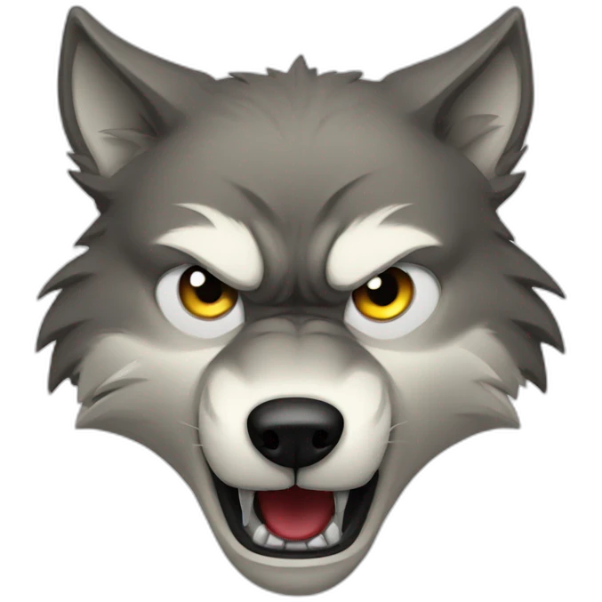 wolf angry emoji