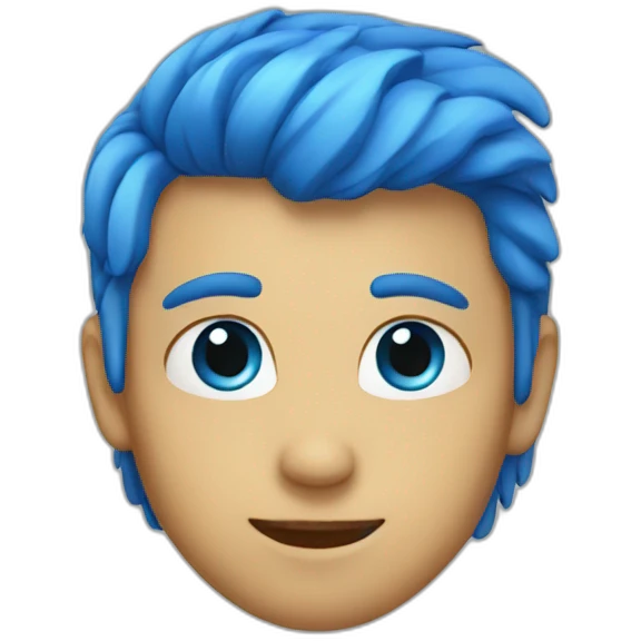 Bleu heart emoji