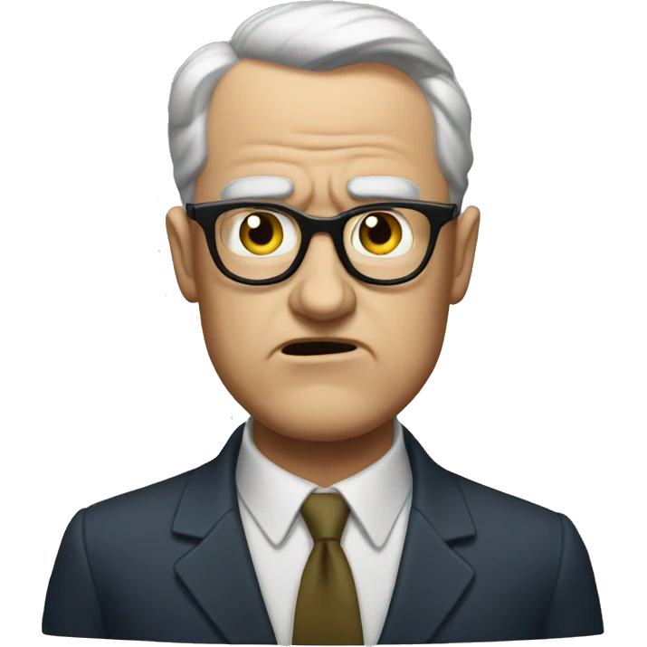 Truman is angry emoji