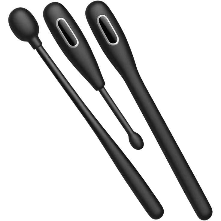 two black massage vibrating wands  emoji