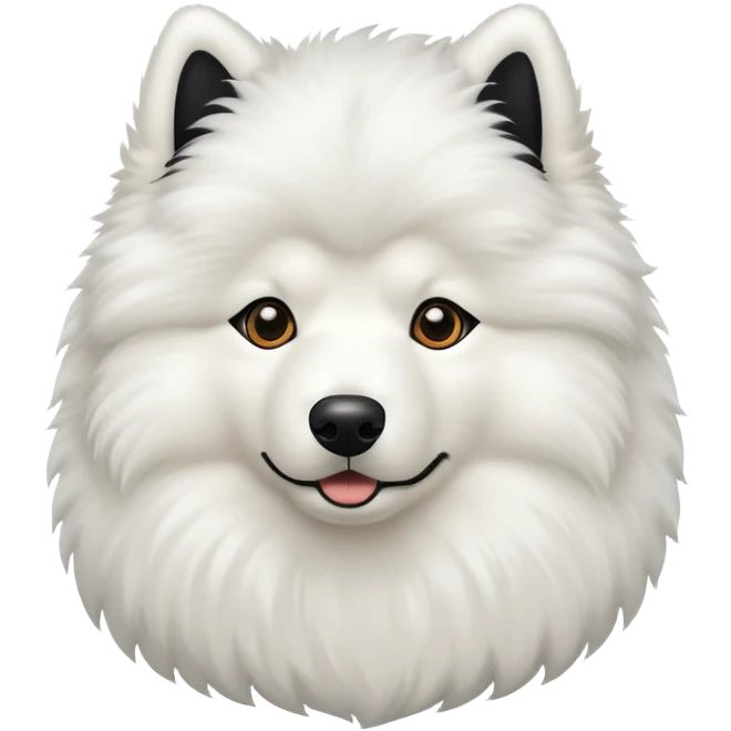 Black samoyed emoji