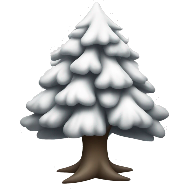 Christmas white tree emoji