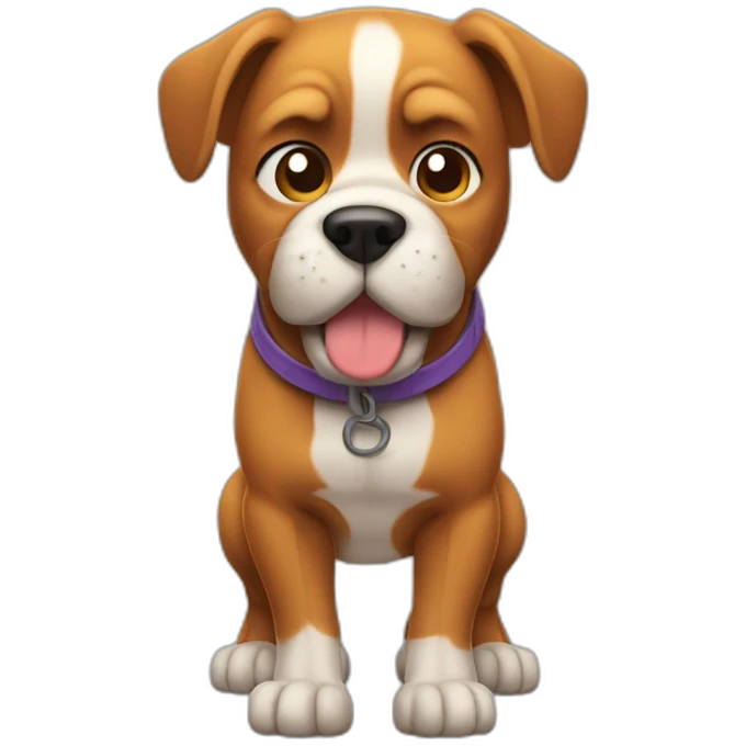Dog with Muscles emoji
