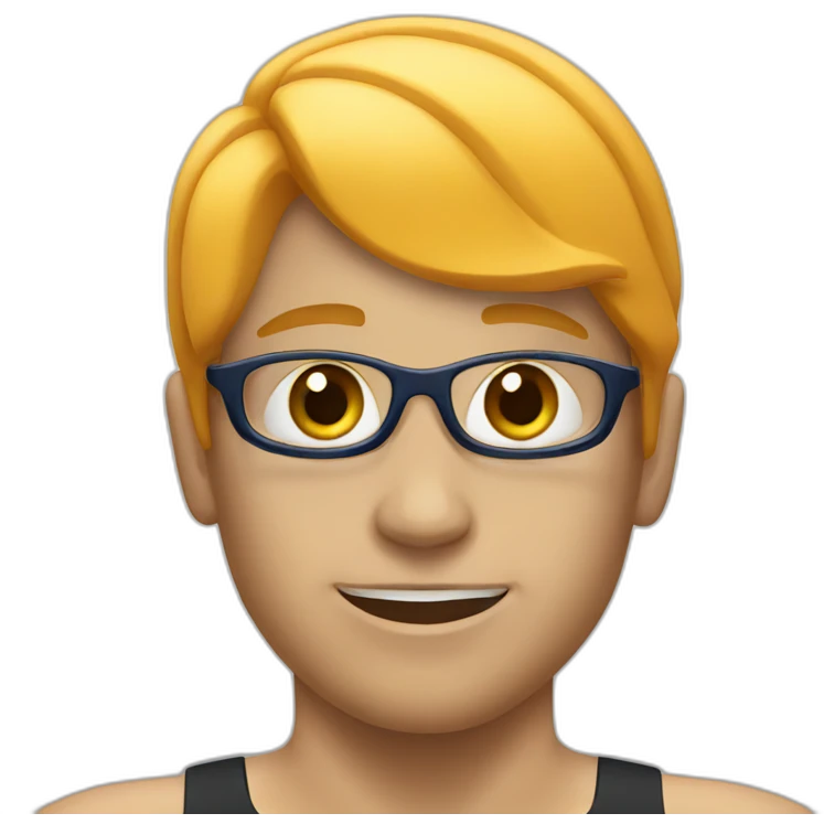 Swimmer right after training emoji