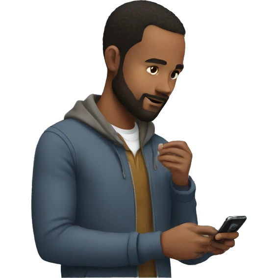 Andrew tate Tying on his phone emoji
