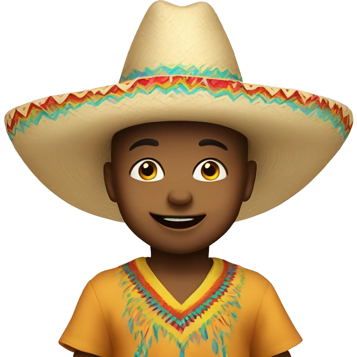 Crazy baby wearing sombrero emoji