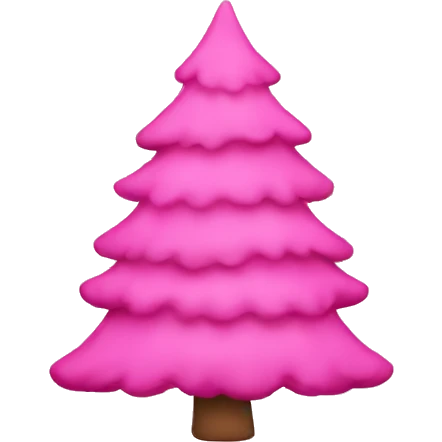 Pink christmas tree emoji
