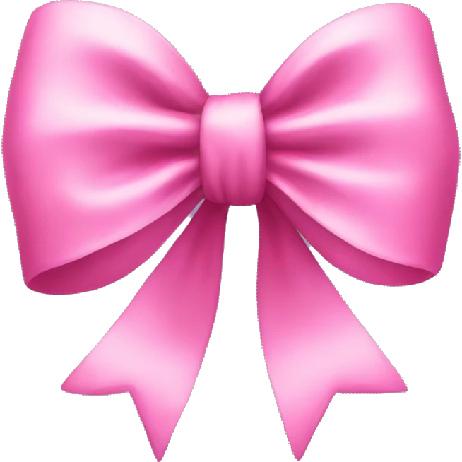 Pink bow emoji