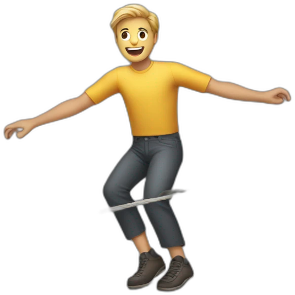 men-balancing-on-a-tightrope emoji