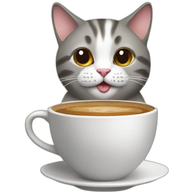 cat-with-coffee emoji