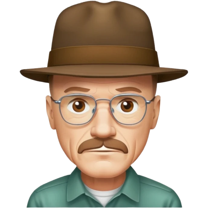 Walter White in hat emoji