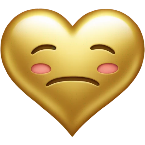 heart with gold emoji