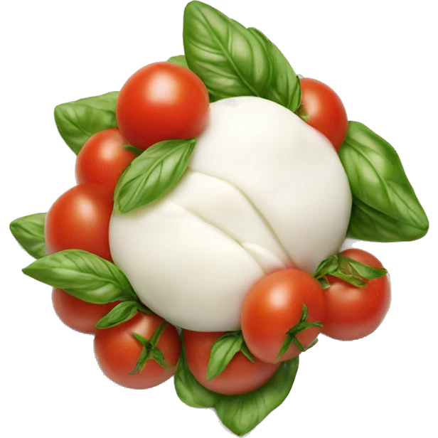 buratta with tomatoes  emoji