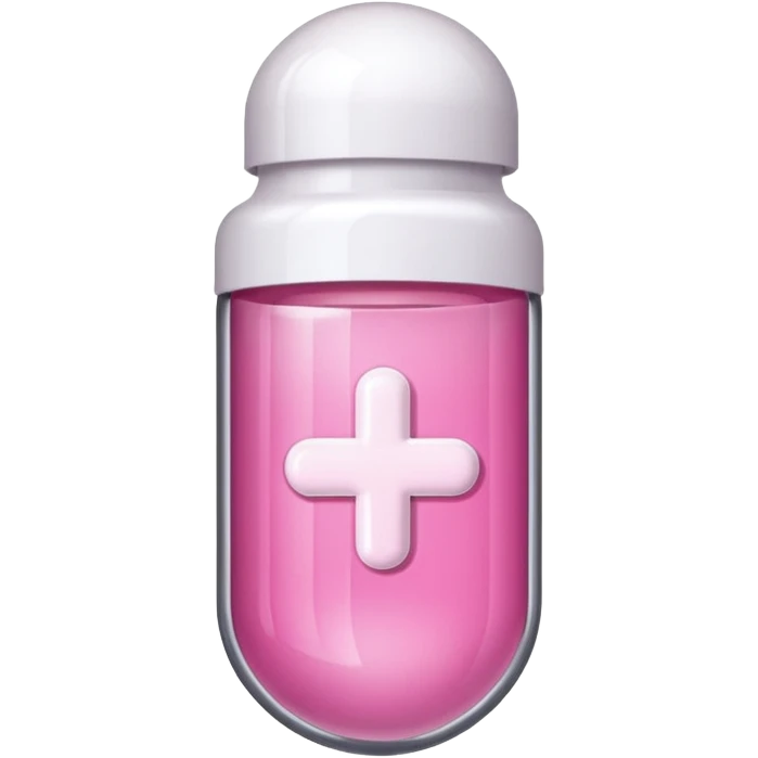 pink and white capsule emoji