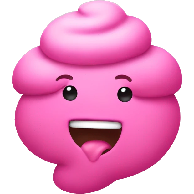 Pink poop emoji  emoji