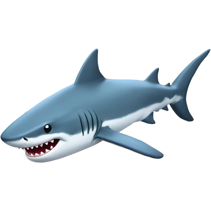 Shark on the road emoji
