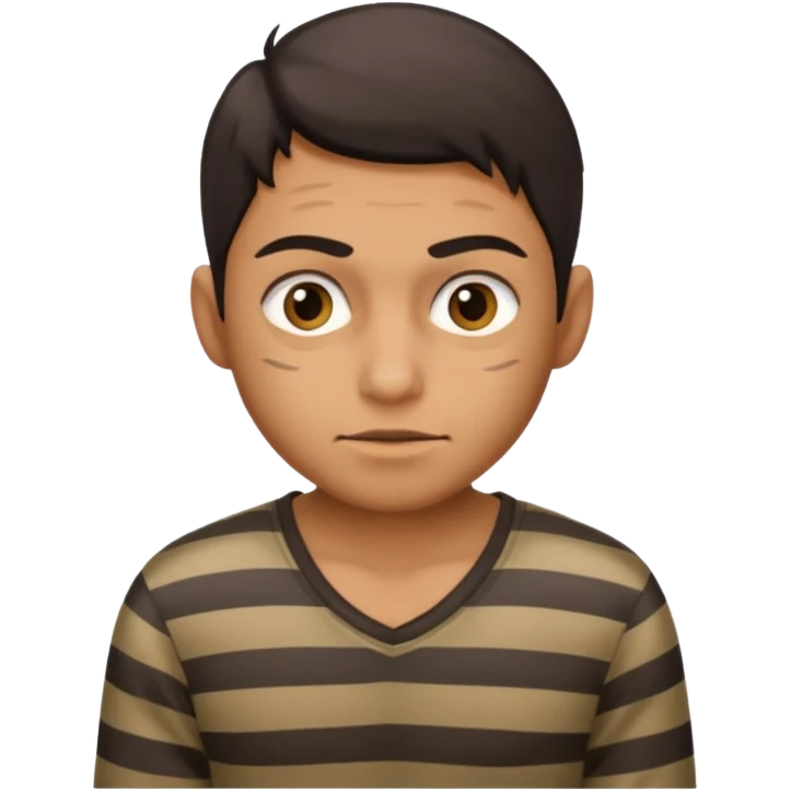 thief, with stripped shirt emoji