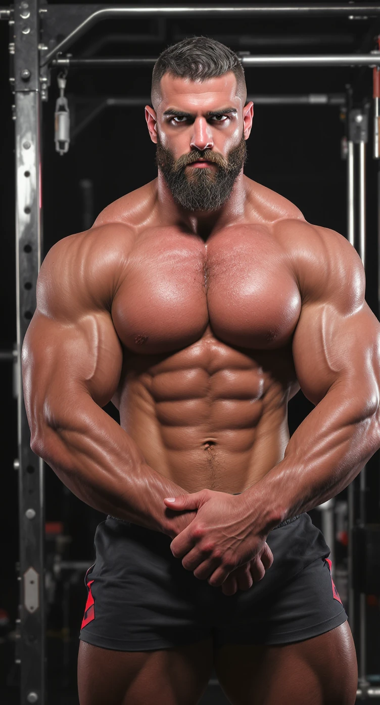 bodybuilder che dorme bene e questo gli porta tanto benessere e salute emoji