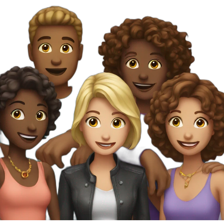 Party with friends emoji