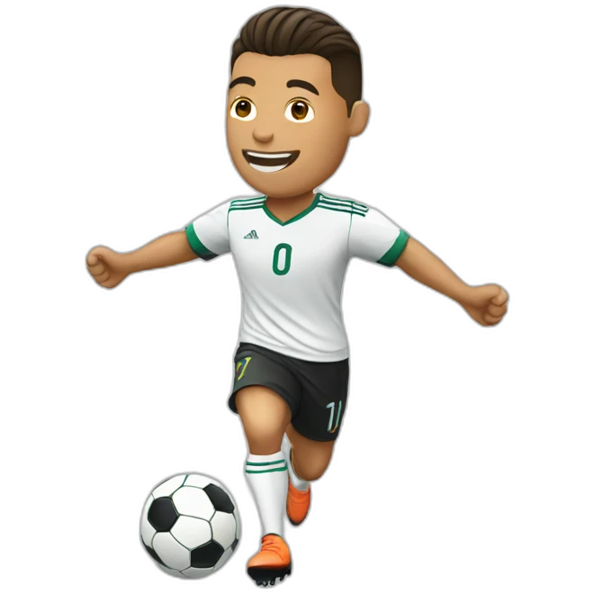 soccer Ronaldo celebrating emoji