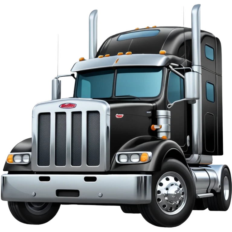 18 wheeler truck Peter belt  emoji