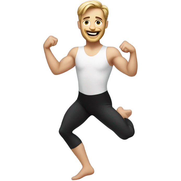 colin hogan in a leotard dancing  emoji