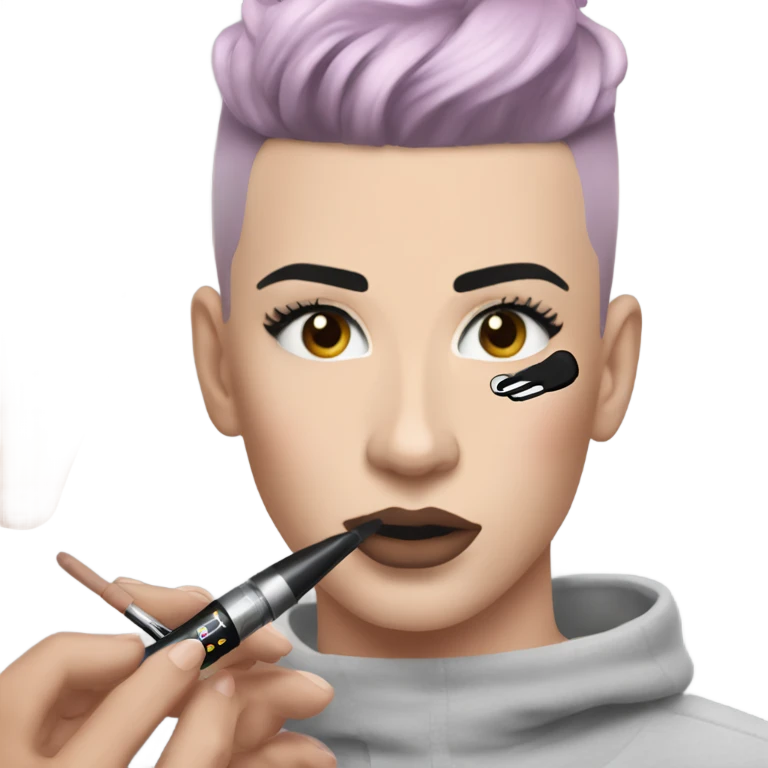 James Charles doing makeup ￼ emoji