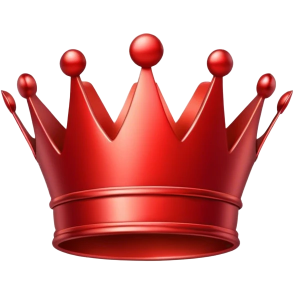 red simplistic crown emoji