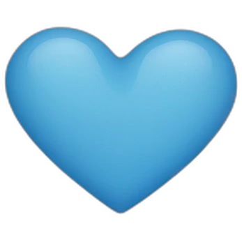 blue heart emoji