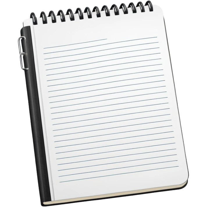 Paper craft notebook emoji
