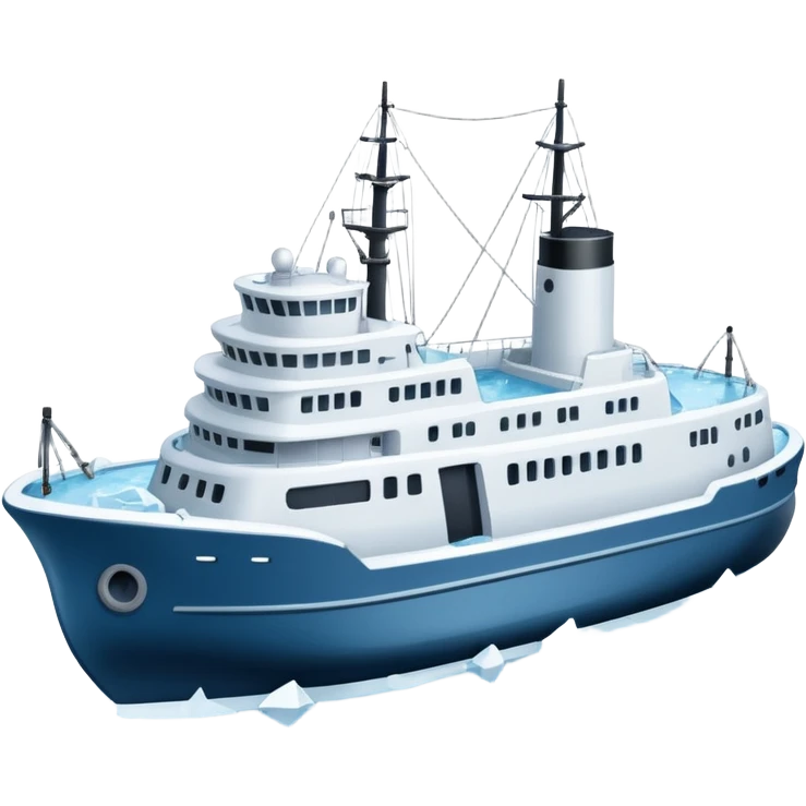 expedition vessel in ice emoji