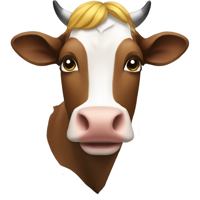 Macron sur une vache  emoji