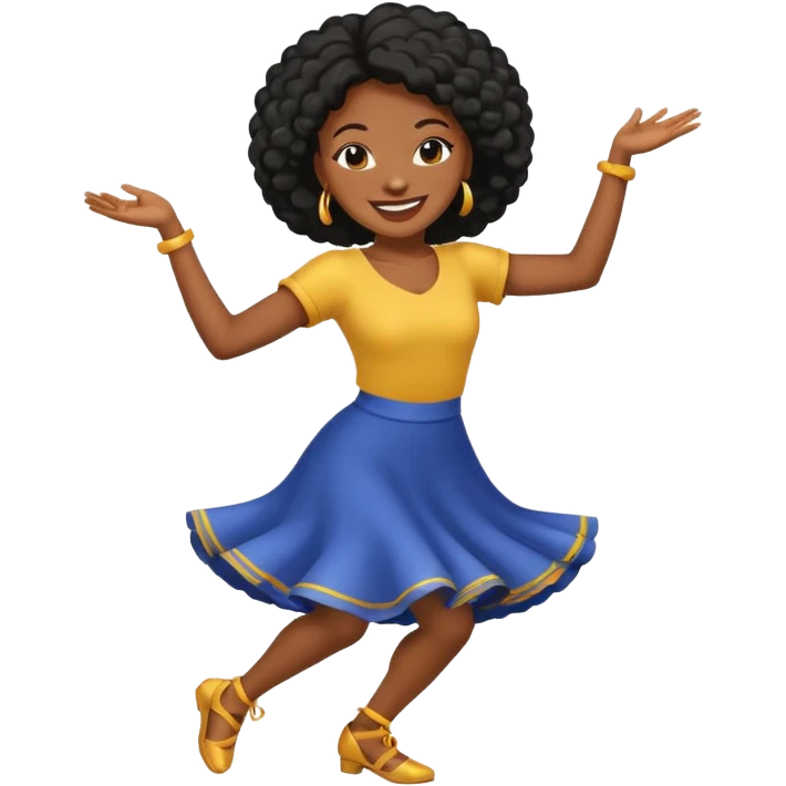 Black woman twerking  emoji
