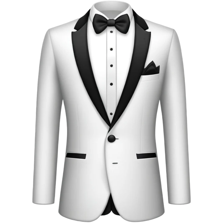 black and white formal tuxedo suit emoji