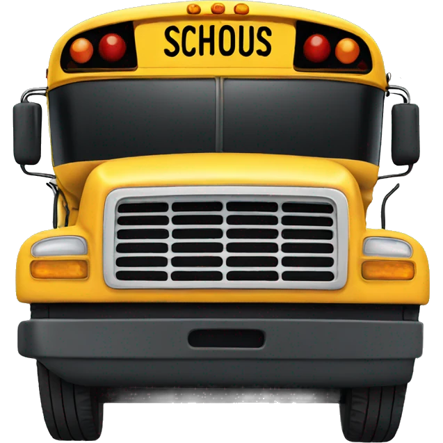 School bus emoji