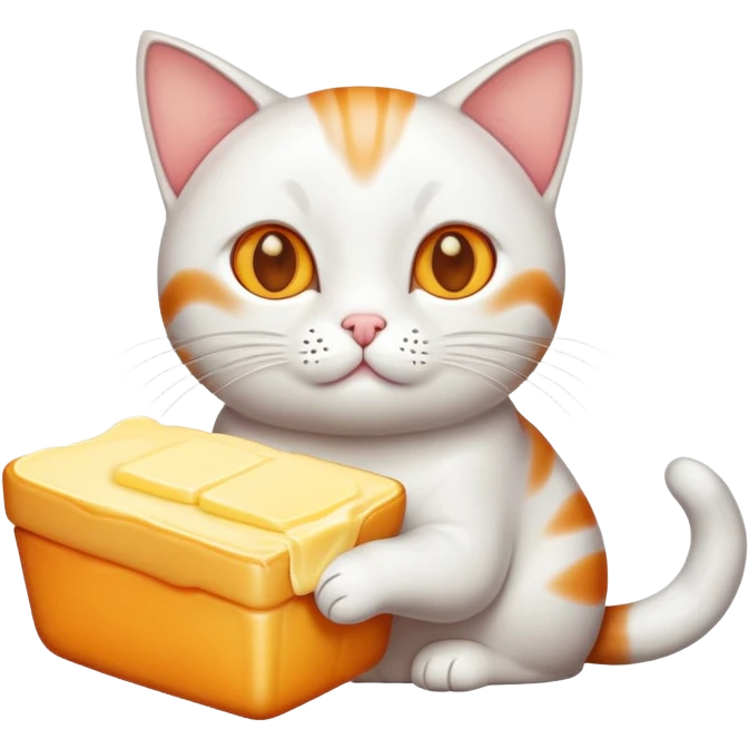 Cat with butter emoji