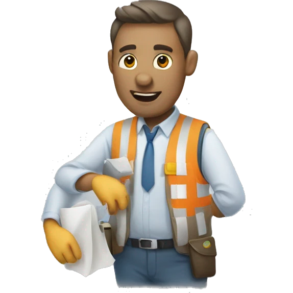 Fluglotse at work emoji