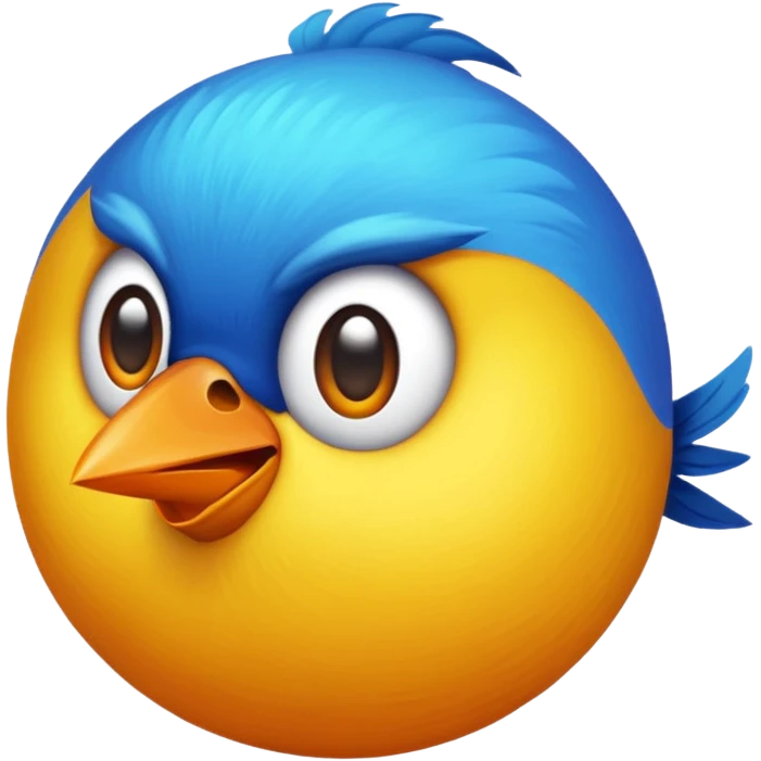 Bird with big balls emoji