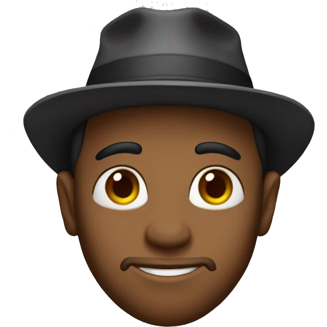 En haj me en hatt emoji