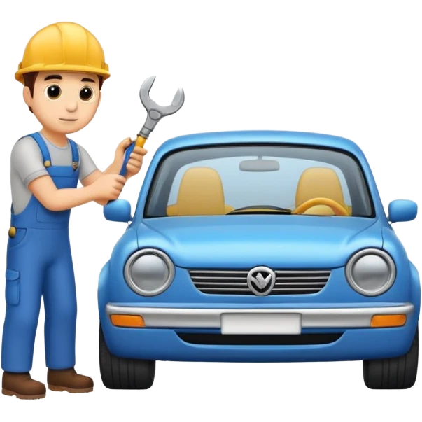 mechanic fixing car emoji