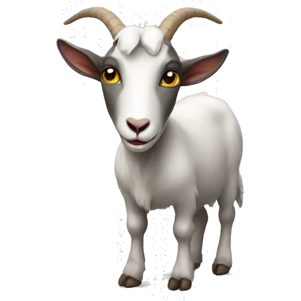 Goat mixed with a rat emoji