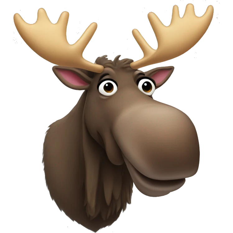 moose with heart eyes emoji