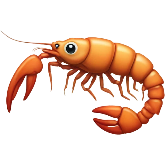gross looking prawn emoji