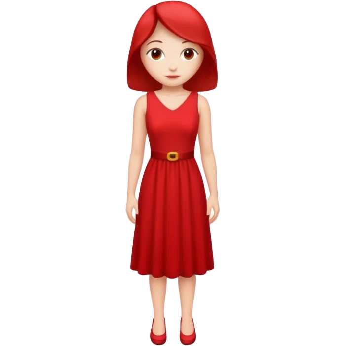 Dama de vermelho  emoji