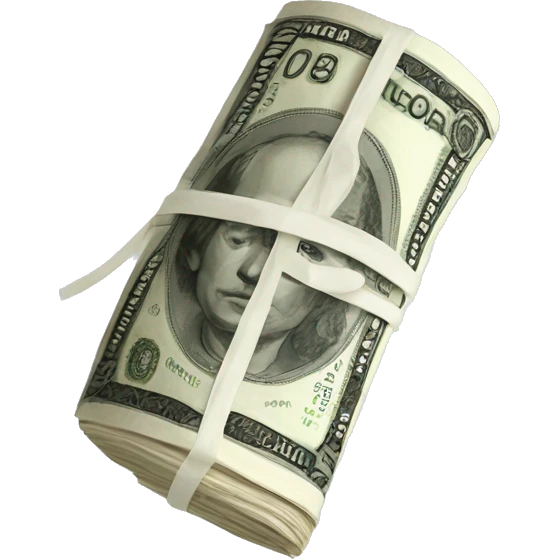 a bundle of money in Russian rubles emoji